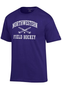 Champion Northwestern Wildcats Purple Field Hockey Icon Jersey Short Sleeve T Shirt