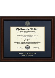 Michigan Wolverines Embossed Lenox Diploma Frame - Navy Blue