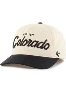 47 Colorado Buffaloes Mens Natural Crosstown Two Tone Franchise LS Fitted Hat