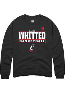 Paige Whitted Cincinnati Bearcats Mens Black NIL Stacked Box Player Crew