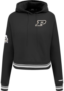 Pro Standard Purdue Boilermakers Womens Black Classic Hooded Sweatshirt