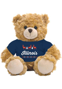 Illinois Fighting Illini Jardine  Holiday 10" Holiday Plush - White