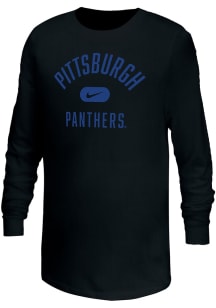 Nike Pitt Panthers Youth Black Retro Team Name Long Sleeve T-Shirt