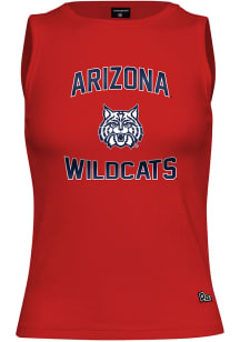 Hype and Vice Arizona Wildcats Womens Cardinal Red Full Length Tank Top