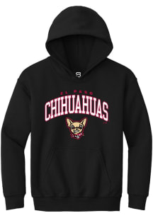 Summit Sportswear El Paso Chihuahuas Youth Black Arch Mascot Long Sleeve Hoodie