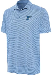 Antigua St Louis Blues Mens Light Blue Scheme Short Sleeve Polo