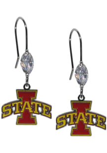 Iowa State Cyclones Crystal Dangle Womens Earrings