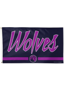 Minnesota Timberwolves 2025 City Edition 3x5 Grommet Silk Screen Grommet Flag - Navy Blue