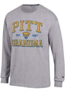 Champion Pitt Panthers Grey Est. Date Grandma Jersey Long Sleeve T Shirt