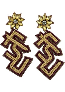 Florida State Seminoles rhinestone Womens Earrings