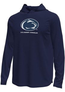 Under Armour Penn State Nittany Lions Mens Navy Blue Logo Tech Stretch Hood