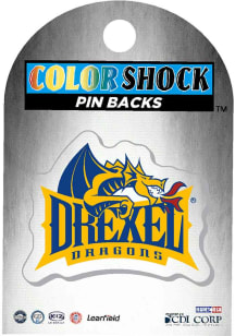 Drexel Dragons Souvenir Mini Acrylic Pin - Navy Blue