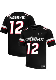 Filip Maciorowski  Nike Cincinnati Bearcats Black NIL Name And Number Football Jersey
