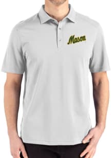 Cutter and Buck George Mason University Grey Vault Advantage Refresh Pique Big and Tall Polo