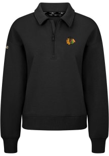Levelwear Chicago Blackhawks Womens Black Canmore 3D Embroidered Patch Medium Weight Jacket