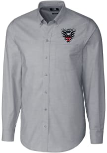Cutter and Buck DC United Mens Charcoal Stretch Oxford Big and Tall Dress Shirt