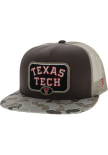 Hooey Texas Tech Red Raiders Grey Duck Camo Patch Trucker Mens Snapback Hat