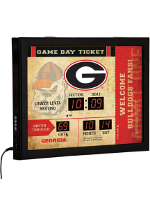 Georgia Bulldogs Scoreboard Wall Clock