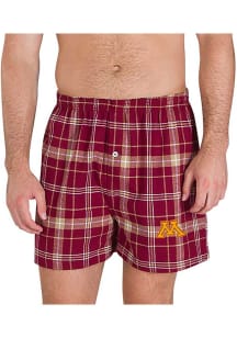 Concepts Sport Minnesota Golden Gophers Mens Maroon Ultimate Boxer Shorts