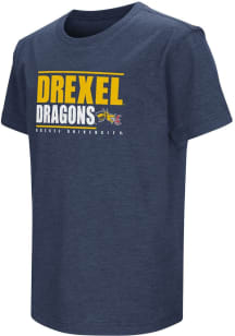 Colosseum Drexel Dragons Youth Navy Blue Team Wordmark Short Sleeve T-Shirt