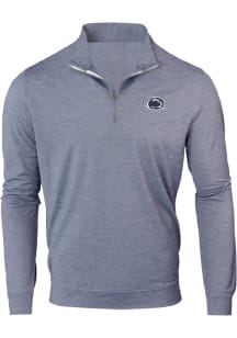 Penn State Nittany Lions Mens Navy Blue Butter Stripe Long Sleeve Qtr Zip Pullover