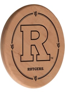 Rutgers Scarlet Knights Laser Engraved Sign - Brown