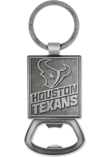 Houston Texans Double Sided Pewter Bottle Opener Keychain - Grey