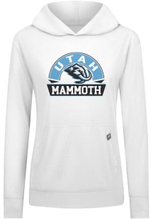 Levelwear Utah Mammoth Womens White Relay Banner Arch Hooded Sweatshirt