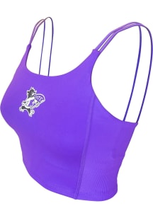 K-State Wildcats Womens Purple Rib Countess Bra Tank Top