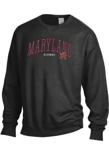 Maryland Terrapins Womens Black Alumni Crew Sweatshirt