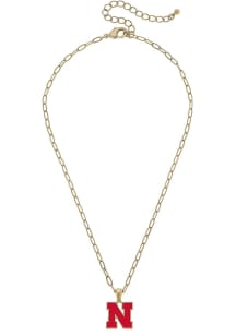 Nebraska Cornhuskers Enamel Logo Necklace