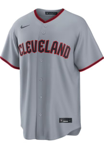 Cleveland Guardians Mens Nike Replica Road Jersey - Grey