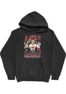 Andi Jackson Campus Ink Nebraska Cornhuskers Youth Retro Hoodie Long Sleeve Player Hoodie Black