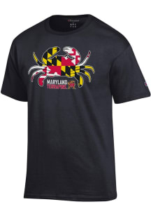 Champion Maryland Terrapins Black State Crab Short Sleeve T Shirt