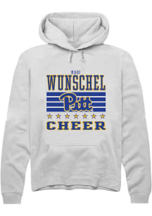 Madi Wunschel Pitt Panthers Mens White NIL Striped Player Hood