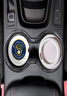 Milwaukee Brewers Primary Logo Car Coaster - Navy Blue