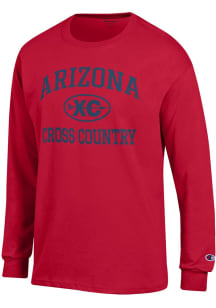 Champion Arizona Wildcats Cardinal Red Cross Country Icon Jersey Long Sleeve T Shirt