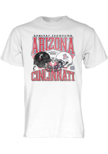 Blue 84 Arizona Wildcats White Football vs Cincinnati Bearcats Short Sleeve T Shirt