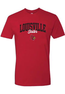 Summit Sportswear Louisville Cardinals Womens Red Sister Short Sleeve T-Shirt
