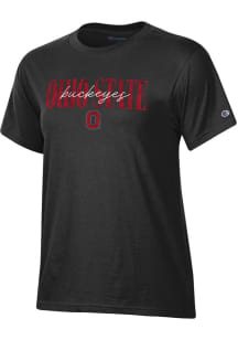 Champion Ohio State Buckeyes Womens Black Stadium Short Sleeve T-Shirt