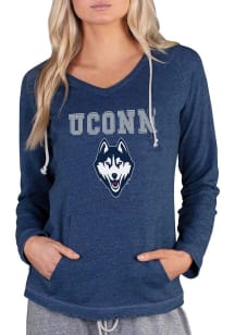 Concepts Sport UConn Huskies Womens Navy Blue Mainstream Hooded Sweatshirt