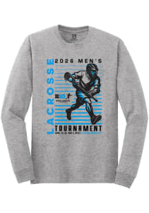 Summit Sportswear Big Ten Grey 2026 Men's Lacrosse Tournament Long Sleeve T Shirt