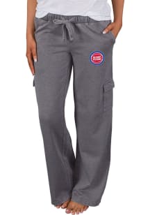 Concepts Sport Detroit Pistons Womens Charcoal Trackside Cargo Loungewear Sleep Pants