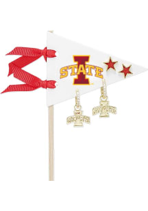 Iowa State Cyclones Star and Huggie Womens Earrings