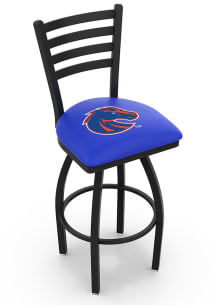 Boise State Broncos High Back Swivel Pub Stool - Black