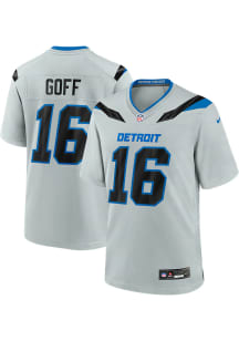 Jared Goff  Nike Detroit Lions Silver Rivalry Football Jersey