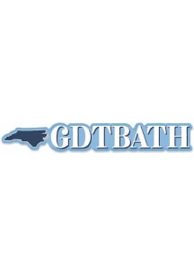 Chapel Hill GDTBATH State Shape Stickers - White