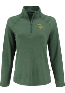 Cutter and Buck William & Mary Tribe Womens Green Coastline Qtr Zip