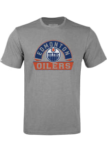 Levelwear Edmonton Oilers Youth Grey Richmond Jr Banner Arch Short Sleeve T-Shirt