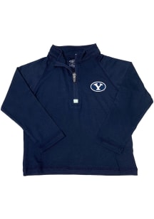 BYU Cougars Toddler Navy Blue Matthew Long Sleeve Qtr Zip